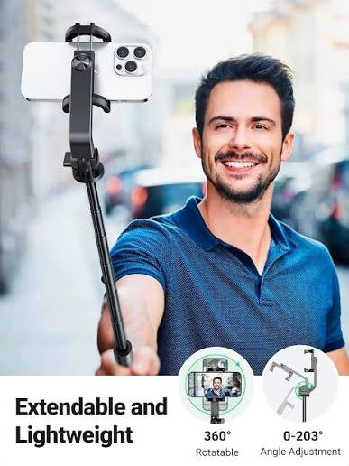 Extendable Flash 3-in-1 Selfie Stick Tripod with Bluetooth Remote